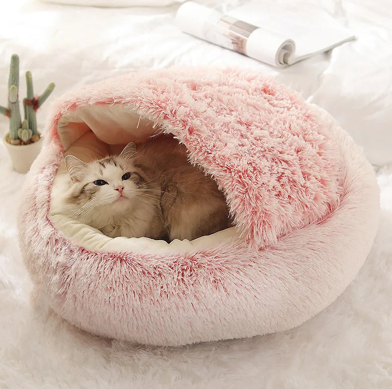 Autumn & Winter Soft Plush Pet Bed